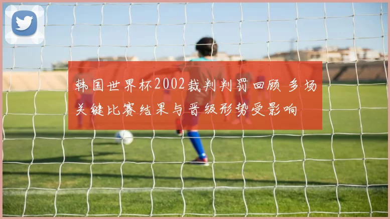 韩国世界杯2002裁判判罚回顾 多场关键比赛结果与晋级形势受影响